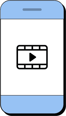 Mobile phone with video player